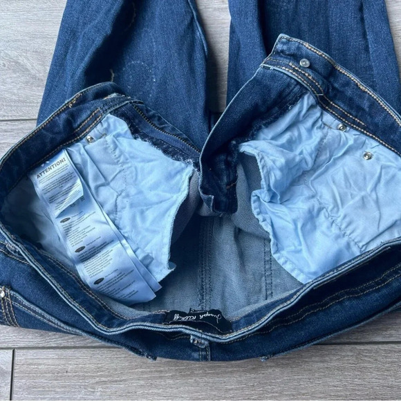 Joseph Ribkoff Paisley Embroidered Stretchy Skinny  Jeans - Picture 8 of 15